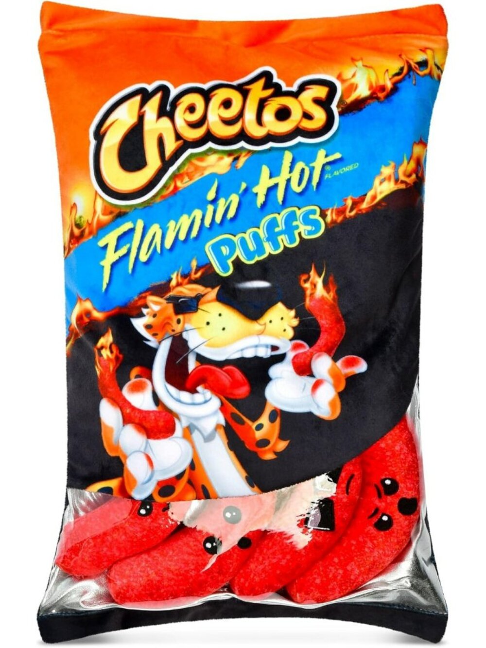Flamin' Hot Cheetos Fleece Pillow Set - 17"x11.5" with 4 Mini Puff Pillows